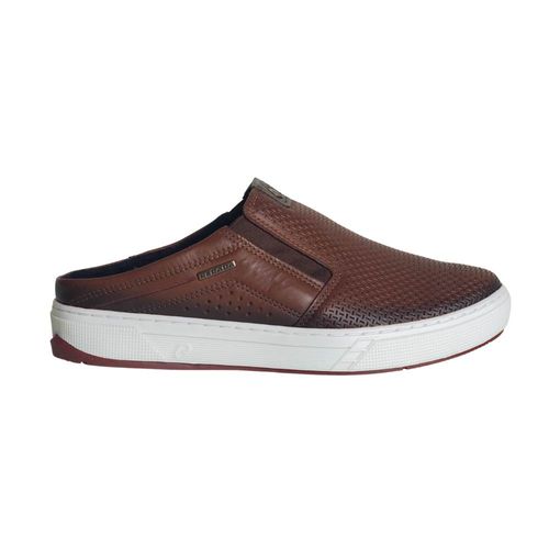 Sapatênis Mule Masculino Em Couro Pegada Terracota