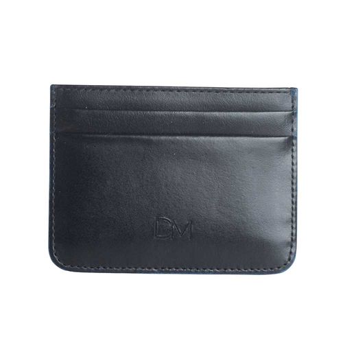 Porta Cartão Masculino Couro Dm- Dayane Magalhães Preto