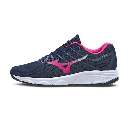 Tênis Running Feminino Jet 5 Mizuno Azul E Rosa