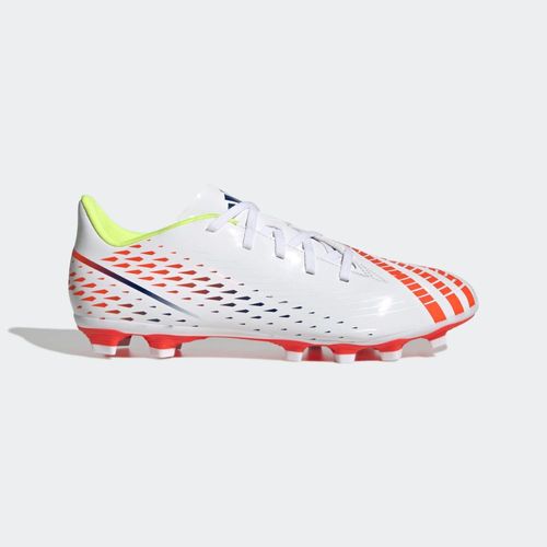 Chuteira Masculina Campo Predator Edge.4 Fxg Adidas Branco E Laranja