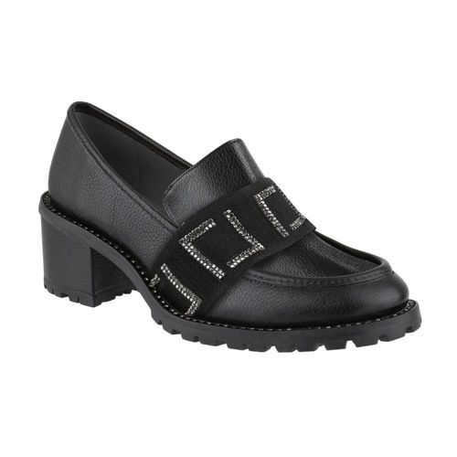 Sapato Feminino Mocassim Loafer Luz Da Lua Preto