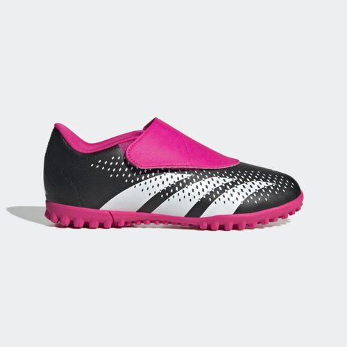 Chuteira Society Infantil Adidas Predator Accuracy.4 Preto E Rosa