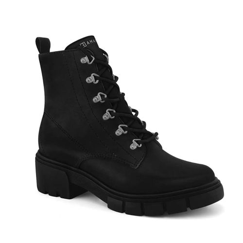 Bota Feminina Coturno Ramarim Tratorado Preta