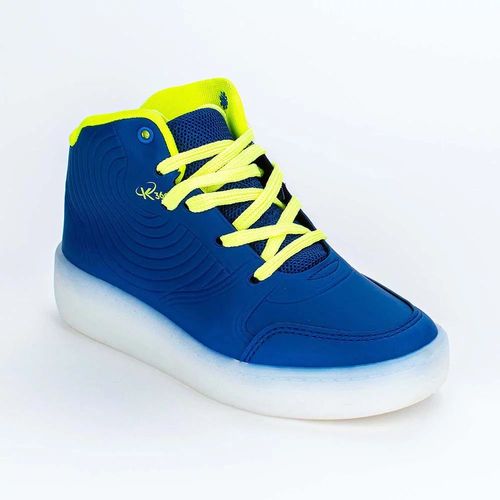 Tênis Infantil Casual Kidy Azul E Amarelo