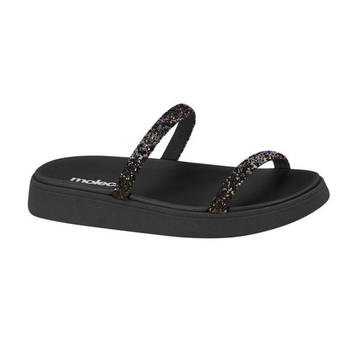 Tamanco Feminino Papete Moleca Strass Preto