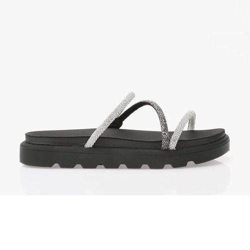 Tamanco Feminino Papete Vizzano Strass Preto