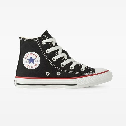 Tênis Infantil Casual Converse Chuck Taylor All Star Kids Hi Preto E Vermelho