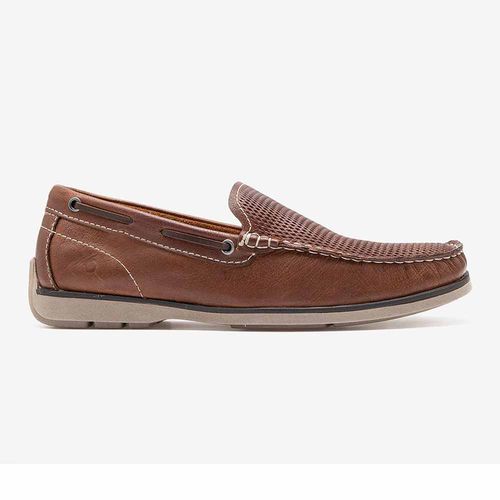 Sapato Mocassim Masculino Democrata Conhaque