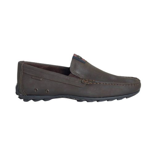 Mocassim Masculino Em Couro Pegada Marrom