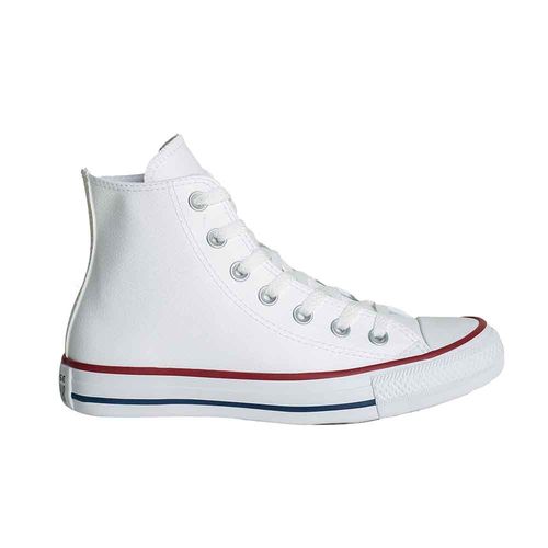 Tênis Adulto Casual Converse Chuck Taylor All Star New Malden Hi Branco E Vermelho