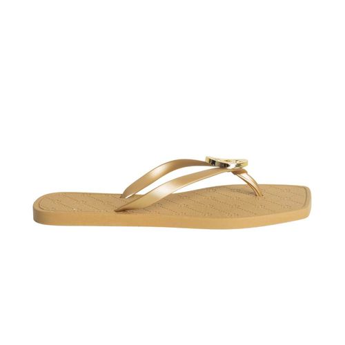 Chinelo Feminino Dedo Quadrado Capodarte Dourado