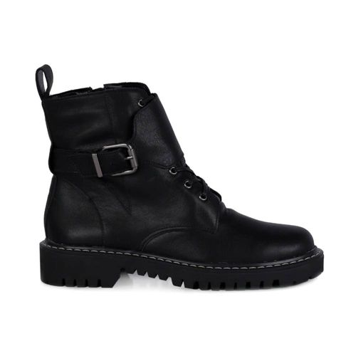 Bota Feminina Coturno Fivela Luiza Barcelos Preta