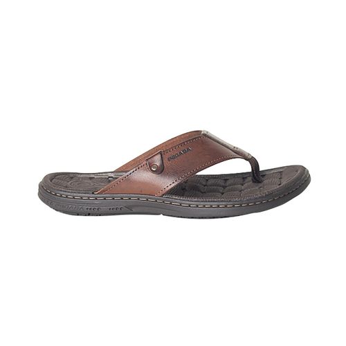 Chinelo Masculino Dedo Em Couro Pegada Marrom