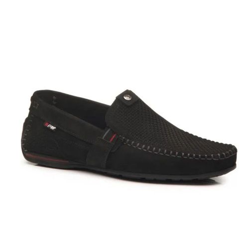 Sapatilha Mocassim Masculino Em Couro Pegada Preto
