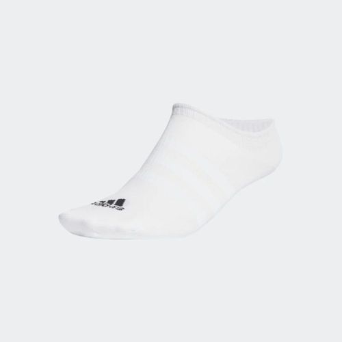 Kit Meias Soquetes Finas Leves Adidas 3 Pares Branco