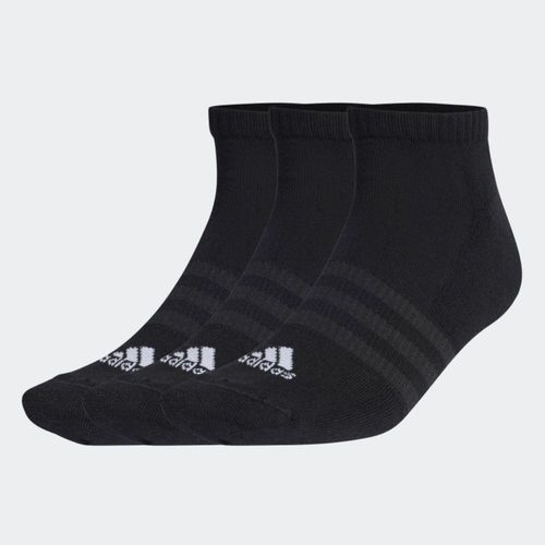 Kit Meias Amortecidas Cano Baixo Adidas 3 Pares Preto