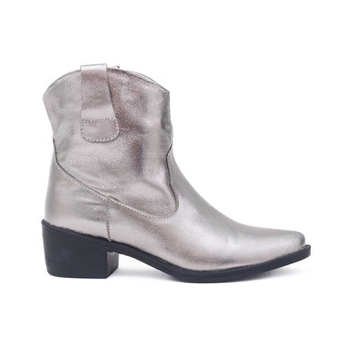 Bota Feminina Country Couro Dayane Magalhães Prata