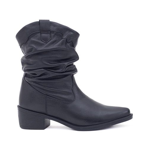 Bota Feminina Couro Country Dayane Magalhães Preto