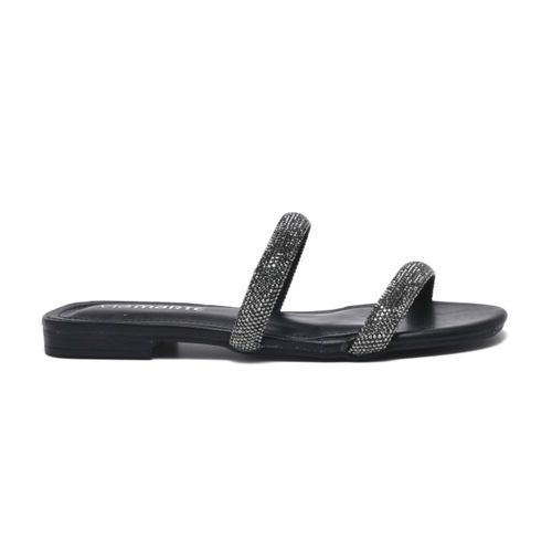Tamanco Feminino Rasteiro Via Marte Preto