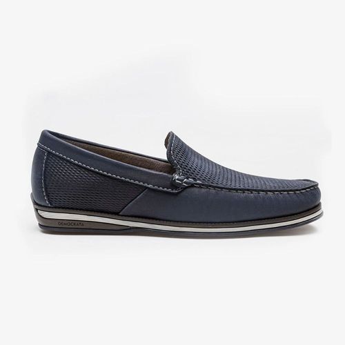 Mocassim Masculino Democrata Easy Ted Azul Marinho