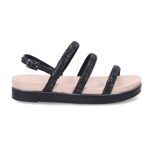 Sandália Feminina Flatform Luz Da Lua Saara Preta