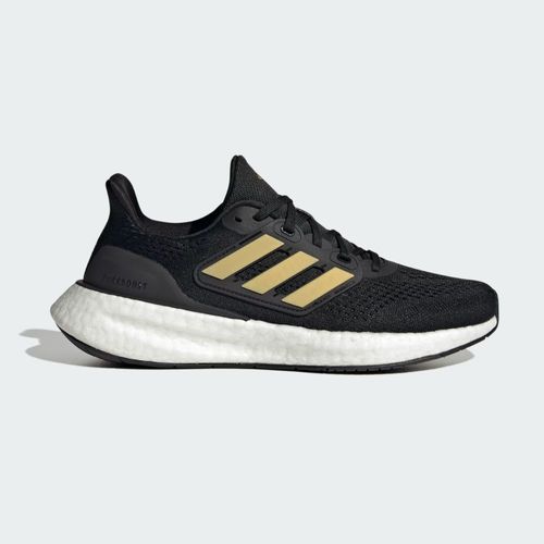 Tênis Running Feminino Pureboost 23 Adidas Preto E Dourado