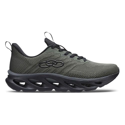 Tênis Running Masculino Olympikus Diffuse 5 Militar E Preto