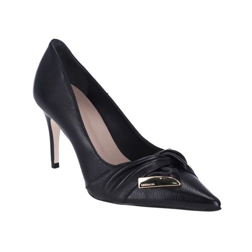 Sapato Feminino Scarpin Luz Da Lua Couro Saara Preto