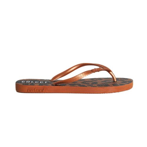 Chinelo Feminino Adulto Dedo Colcci Bronze