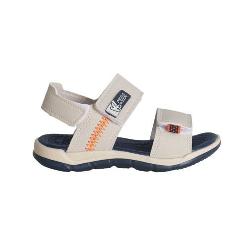 Sandália Infantil Papete Klin Branco E Azul