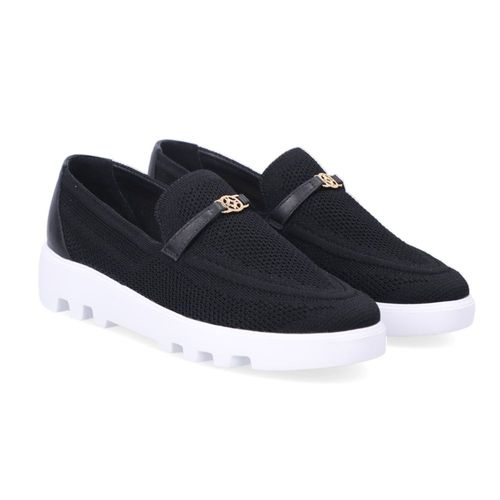 Tênis Feminino Loafer Knit Luz Da Lua Preto