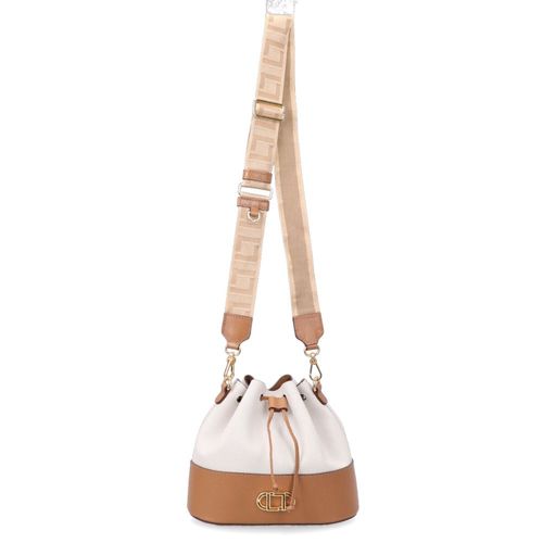Bolsa Feminina Bucket Méida Luz Da Lua Tramado Panna