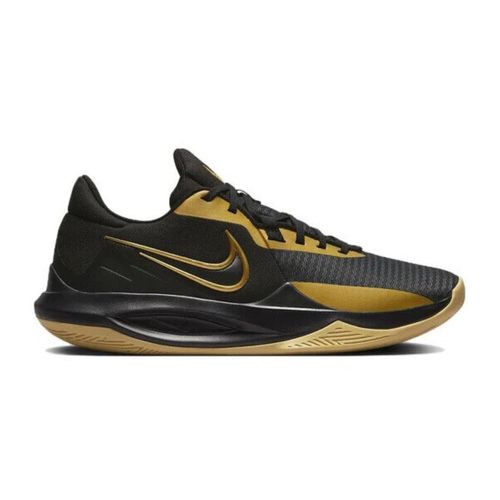 Tênis Masculino Basketball Nike Precision Vi Preto E Dourado