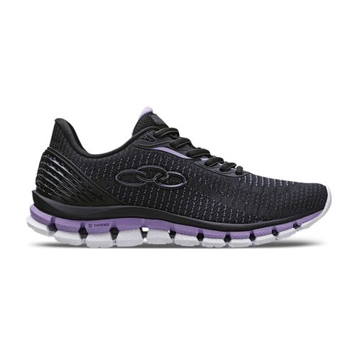Tênis Running Feminino Olympikus Estilo 2 Preto E Roxo