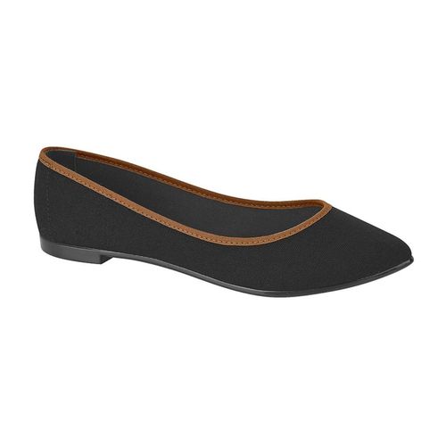 Sapatilha Feminina Bico Fino Moleca Preta