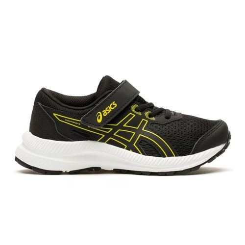 Tênis Running Infantil Asics Contend 8 Ps Preto E Amarelo