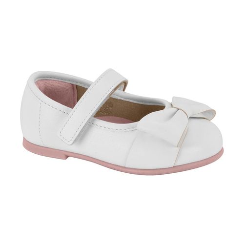 Sapatilha Infantil Molekinha Branco E Rosa
