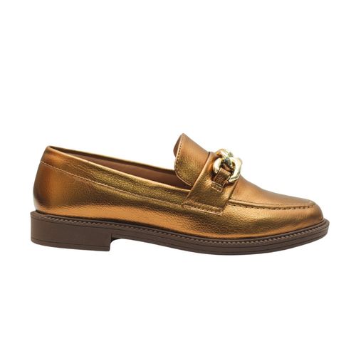 Sapato Mocassim Alure Dayane Magalhães Bronze
