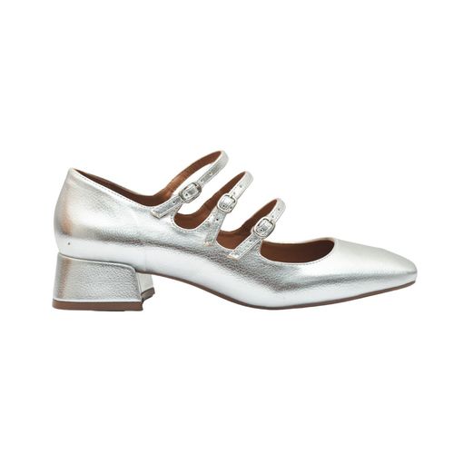 Sapato Boneca Vintage Tiras Fivela Dayane Magalhães Prata