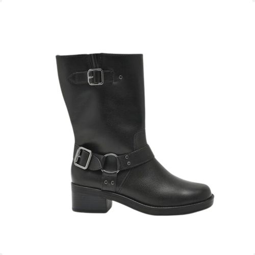 Bota Feminina Coturno Via Marte Preta