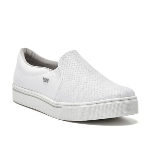 Tênis Moda Feminino Casual Slip On Via Marte Branco