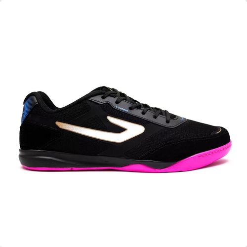 Chuteira Indoor Masculina Topper Preta E Pink