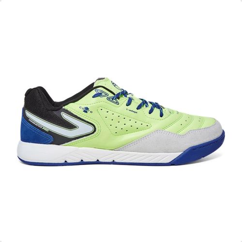 Chuteira Indoor Masculina Topper Dominator Pro Verde E Azul