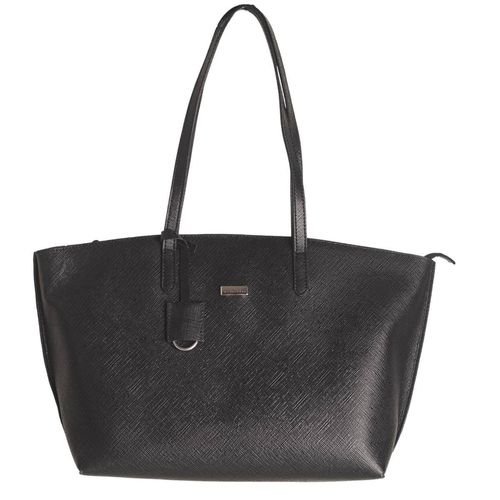 Bolsa De Couro Bag Grande Preta Dayane Magalhães