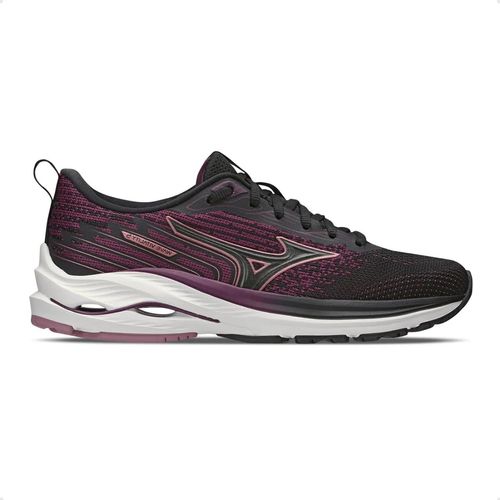 Tênis Running Feminino Mizuno Wave Vitality 5 Preto E Roxo
