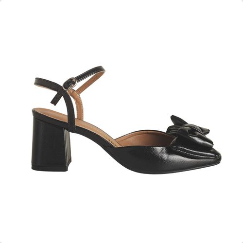 Sapato Lacé Slingback Boneca Dayane Magalhães Preto