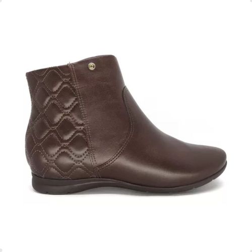 Bota Feminina Cano Baixo Comfortflex Marrom