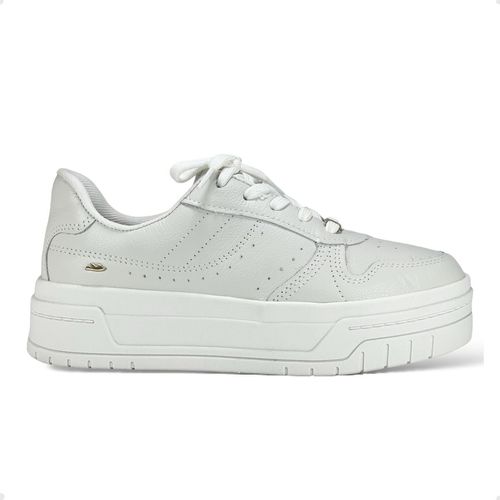 Tênis Moda Feminino De Couro Dakota Branco