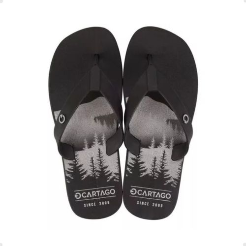 Chinelo Masculino Dedo Cartago Atlanta Preto