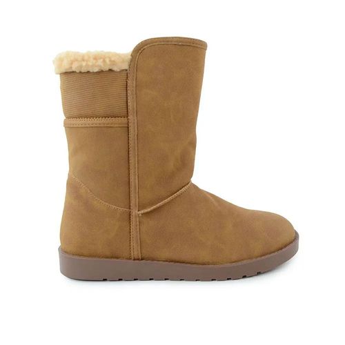 Bota Feminina Rasteira Mooncity Marrom